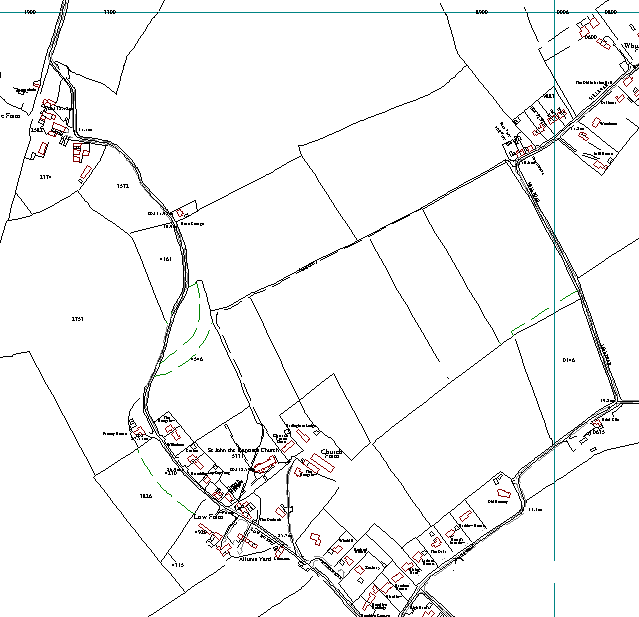 Paths plotted on an Ordnance Survey map